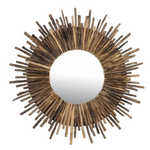 Twig Sunburst Mirror 43" - Natural