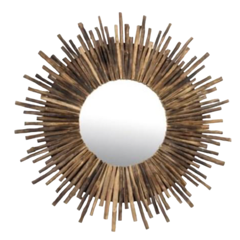 Twig Sunburst Mirror 43" - Natural