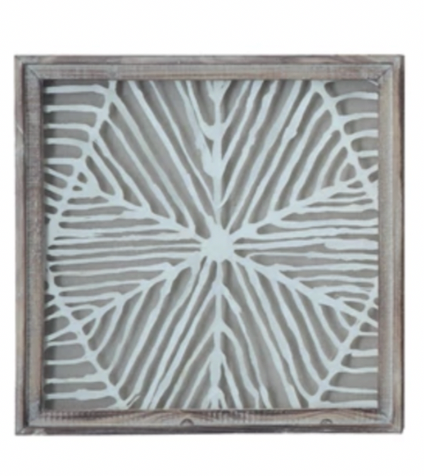 Framed Handmade Paper Wall Decor, 19.5", 3 Assorted Styles