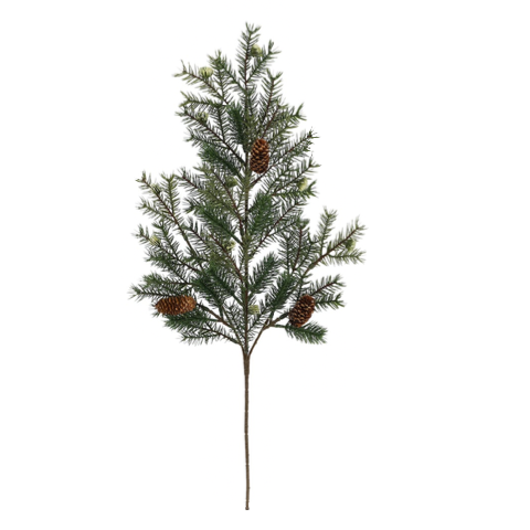 Dark Green Angel Pine with Pinecone Stem