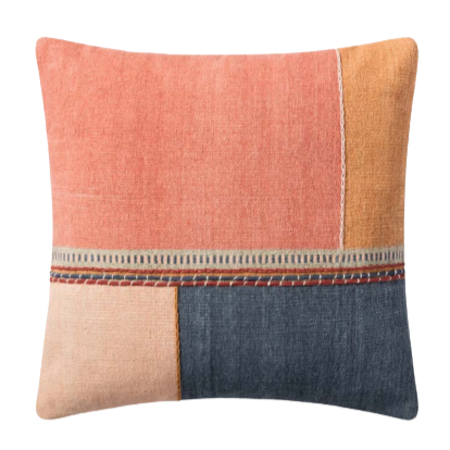 P1154 MH Multi, 22" x 22", Magnolia Home by Joanna Gaines × Loloi