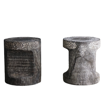 Moroccan Carved Stool