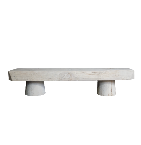 Weathered Lesung Bench, 70"L x 16"W x 18"H