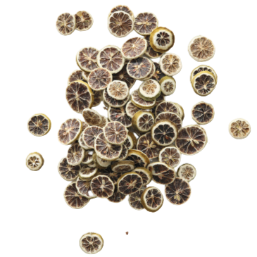 Fragrant Natural Dried Green Lemon Slices, Bag of 85