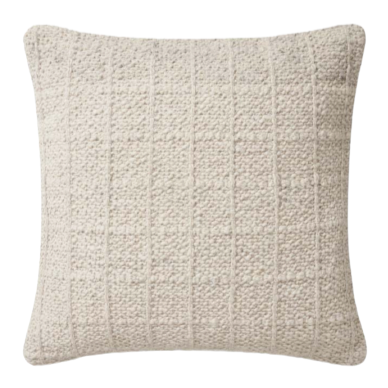 Pmh0018 Ivory, 22" x 22", Magnolia Home by Joanna Gaines × Loloi