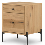 Eaton Filing Cabinet in Light Oak Resin, 20"W x 20"D x 25"H