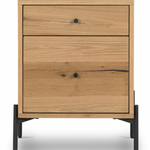 Eaton Filing Cabinet in Light Oak Resin, 20"W x 20"D x 25"H