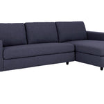 Ethan Sofa - Right Facing Chaise, Flanningan Midnight Performance Fabric - Contract Viable