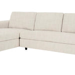 Ethan Sofa - Left Facing Chaise, Effie Linen Performance Fabric - Contract Viable