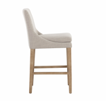 Rosine Counter Stool, Effie Flax Performance Fabric