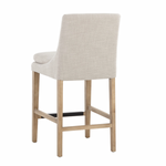 Rosine Counter Stool, Effie Flax Performance Fabric