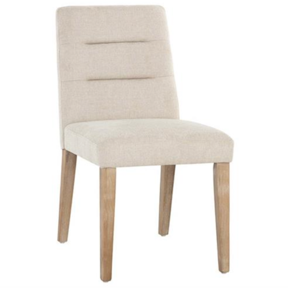 Portia Upholstered Dining Side Chair w/ Performance Fabric- Belfast Oatmeal