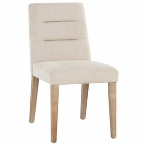 Portia Upholstered Dining Side Chair w/ Performance Fabric- Belfast Oatmeal