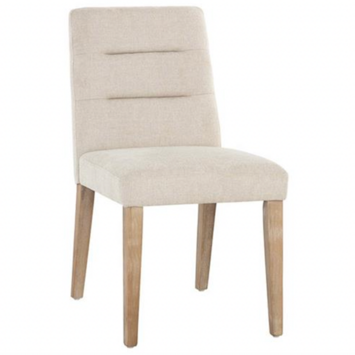 Portia Upholstered Dining Side Chair w/ Performance Fabric- Belfast Oatmeal