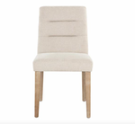 Portia Upholstered Dining Side Chair w/ Performance Fabric- Belfast Oatmeal