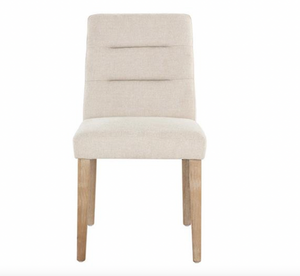 Portia Upholstered Dining Side Chair w/ Performance Fabric- Belfast Oatmeal