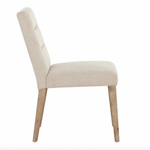 Portia Upholstered Dining Side Chair w/ Performance Fabric- Belfast Oatmeal