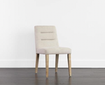 Portia Upholstered Dining Side Chair w/ Performance Fabric- Belfast Oatmeal