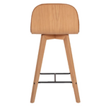 Napoli Leather Barstool in Tan