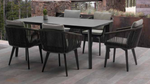 Diva Anthracite Dining Chair, Granite