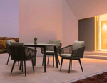 Diva Anthracite Dining Chair, Granite