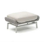 Scoop Occasional Chair with Optional Ottoman, Light Grey Aluminum