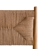 Simone Dining Chair- Natural Papercord & Natural Teak Wood