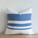 Sunset Stripe - French Blue, 22" x 22"