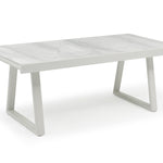 Together Extendable Dining Table - Light Grey, 79-118"L x 38"W