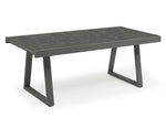 Together Extendable Dining Table - Anthracite, 79-118"L x 38"W