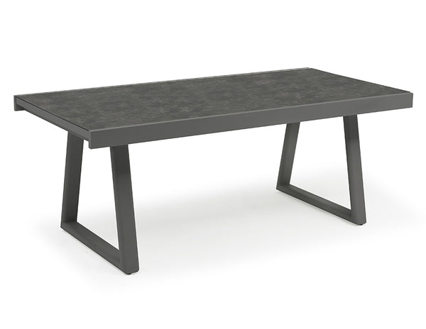 Together Extendable Dining Table - Anthracite, 79-118"L x 38"W