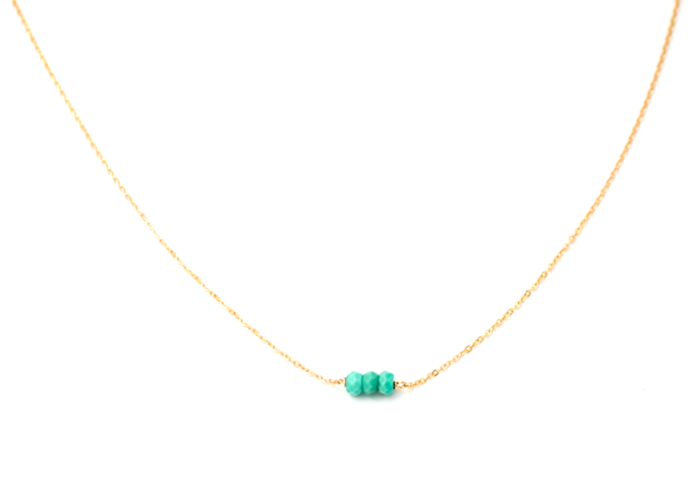 Turquoise Three Bead Bracelet