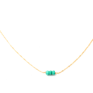 Turquoise Three Bead Bracelet