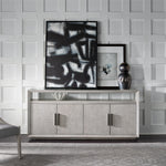 Modern Server - Siltstone Gray, 76"W x 19"D x 34"H