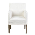 Orla Slipcovered Arm Chair, Cream Linen