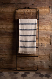 Dalton Throw, Natural & Indigo