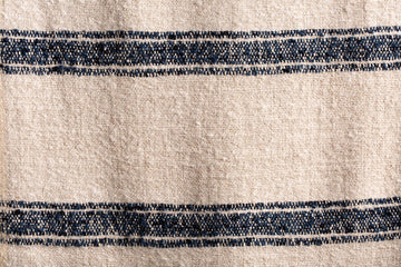 Dalton Throw, Natural & Indigo