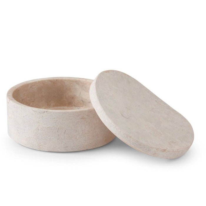 Limestone Bathroom Cotton Jar