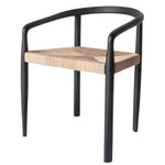 Bridgette Dining Chair- Natural Paper Cord & Black Teak Wood