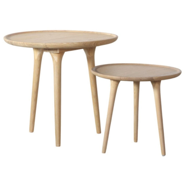 Chloe Petite Side Table- Natural, 17.5"D x 16"H