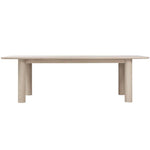 Arc 98" White Ash Dining Table, Nude