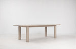 Arc 76" White Ash Dining Table, Nude