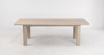 Arc 76" White Ash Dining Table, Nude