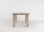 Arc 76" White Ash Dining Table, Nude