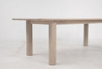 Arc 76" White Ash Dining Table, Nude