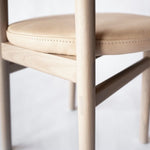 Ember Leather Chair, Nude/Natural