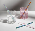 Striped Straws 4 Pack, Mixed
