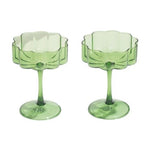 Wave Coupe Set of 2, Green