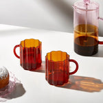 Wave Mug Set of 2, Amber