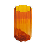 Wave Vase, Amber